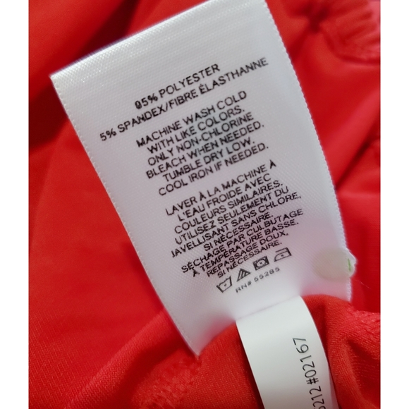 EXPRESS Red Spaghetti Strap V Neck Top Medium - Picture 14 of 15